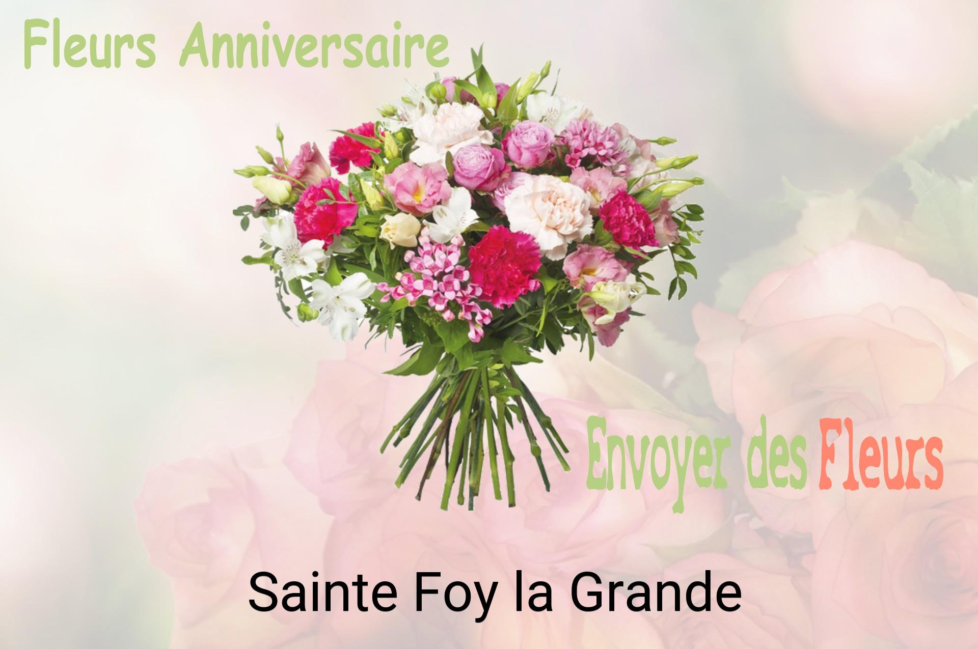 Bouquet de fleurs d’anniversaire livré à Sainte-Foy-la-Grande